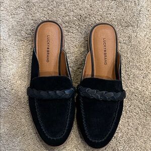 Lucky Brand mules with braid 7.5